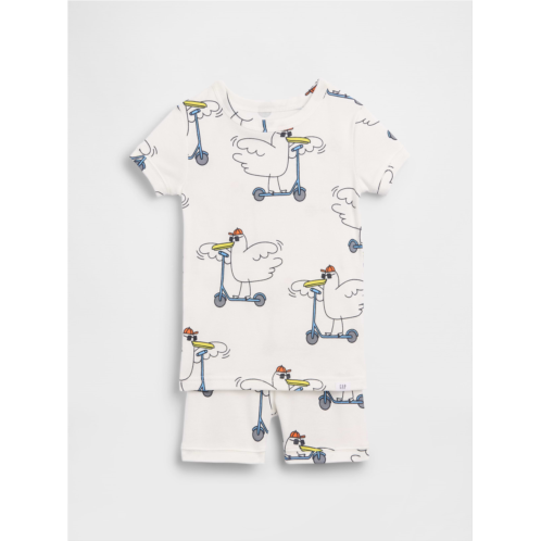Gap Baby & Toddler Organic Brushed Cotton Scooter Seagull PJ Short Set