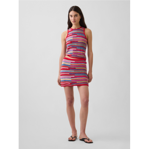 Gap 100% Cotton Stripe Mini Sweater Skort