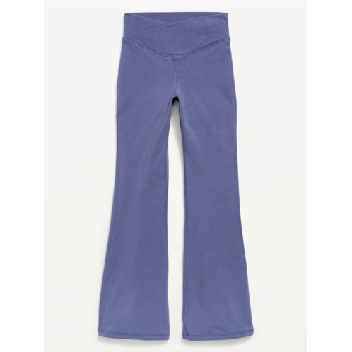 OldNavy High-Waisted PowerChill Crossover Flared Leggings for Girls