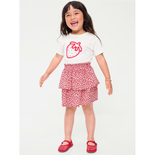 OldNavy Printed Crinkled Tiered Skirt for Toddler Girls