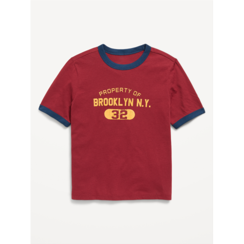 OldNavy Softest Short-Sleeve Graphic Ringer T-Shirt for Boys