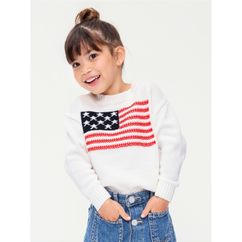 OldNavy Long-Sleeve Graphic Pullover Sweater for Toddler Girls