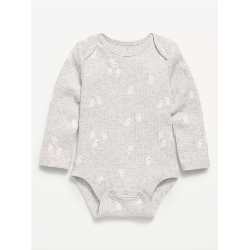 OldNavy Printed Unisex Long-Sleeve Ribbed Bodysuit for Baby