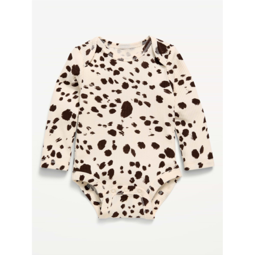 OldNavy Printed Long-Sleeve Ribbed Bodysuit for Baby
