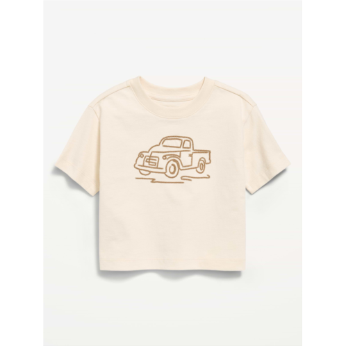 OldNavy Oversized Short-Sleeve Boxy Graphic T-Shirt for Toddler Boys