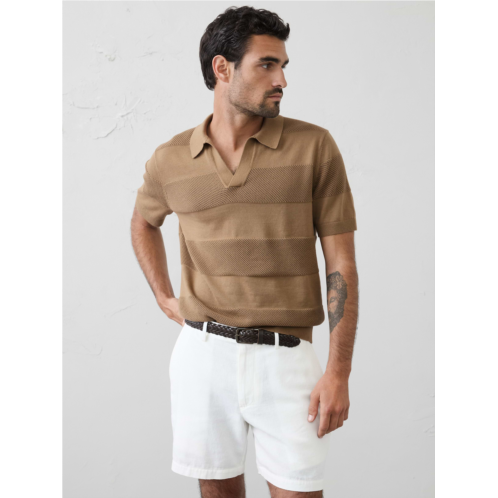 bananarepublic Mesh Striped Sweater Polo
