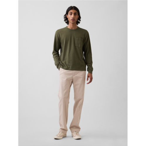 Gap Heavyweight Twill Relaxed Straight Khakis