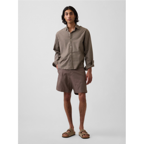 Gap 7.5 Linen-Cotton Shorts
