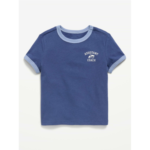 OldNavy Short-Sleeve Unisex Ringer Graphic T-Shirt for Toddler