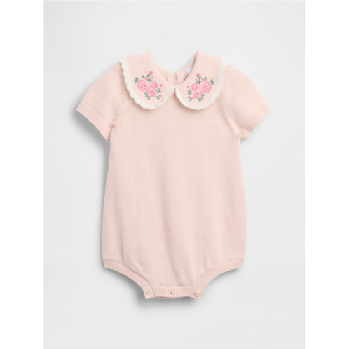 Gap Baby Embroidered Collar Sweater Bodysuit