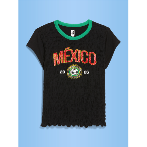OldNavy FIFA World Cup 26 Mexico Smocked Graphic T-Shirt for Women