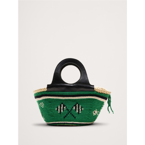 Bananarepublic Caxinas Mini Embroidered Basket By Entrudo