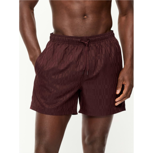 OldNavy Textured Swim Trunks -- 5-inch inseam