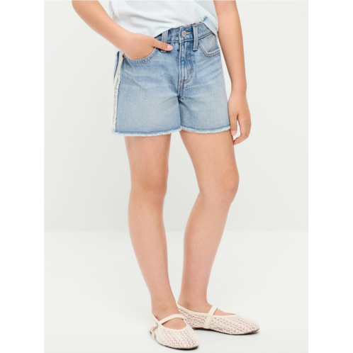 OldNavy Extra High-Waisted Frayed-Hem Jean Shorts for Girls