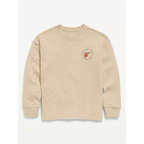 OldNavy Oversized Long-Sleeve Graphic T-Shirt for Boys