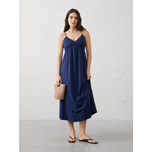 bananarepublic Pleated Voile Long Midi Dress