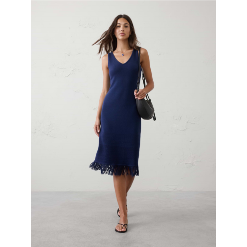 bananarepublic Frayed-Hem Tank Midi Dress