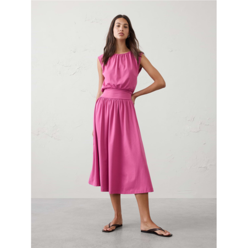 bananarepublic Knit Blouson Midi Dress