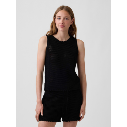 Gap 100% Cotton Crochet Tank Top