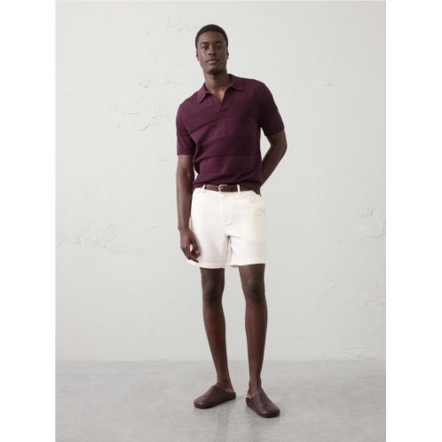 bananarepublic Mesh Striped Sweater Polo