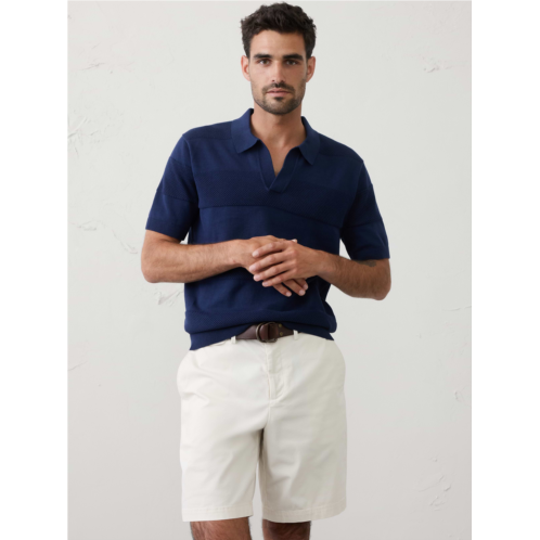 bananarepublic Mesh Striped Sweater Polo