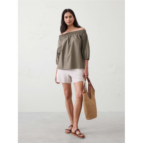 bananarepublic Off-Shoulder Smocked Top