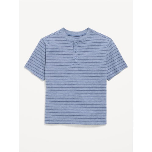 OldNavy Short-Sleeve Textured Striped Henley T-Shirt for Toddler Boys