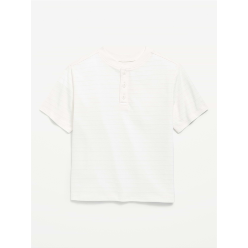 OldNavy Short-Sleeve Textured Striped Henley T-Shirt for Toddler Boys