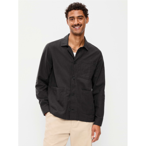 OldNavy Linen-Blend Chore Jacket