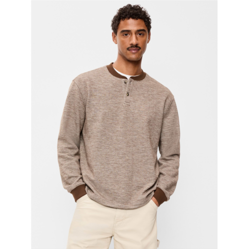 OldNavy Workwear Fleece Henley T-Shirt