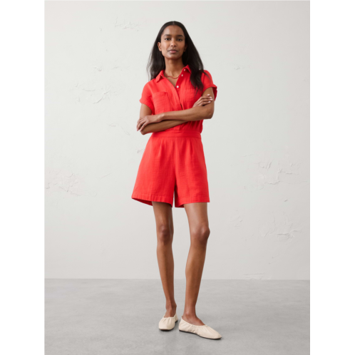 bananarepublic Gauze Pocketed Romper