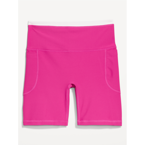 OldNavy Extra-High Waisted PowerSoft Boundless Pocket Biker Shorts-- 6-inch inseam - No Front Seam