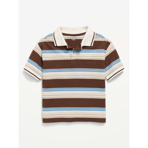 OldNavy Oversized Short-Sleeve Striped Pique Polo Shirt for Toddler Boys