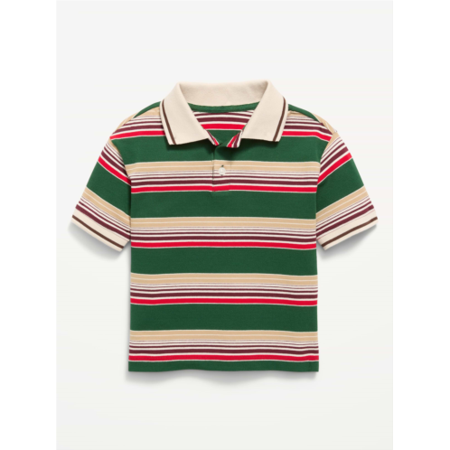 OldNavy Oversized Short-Sleeve Striped Pique Polo Shirt for Toddler Boys