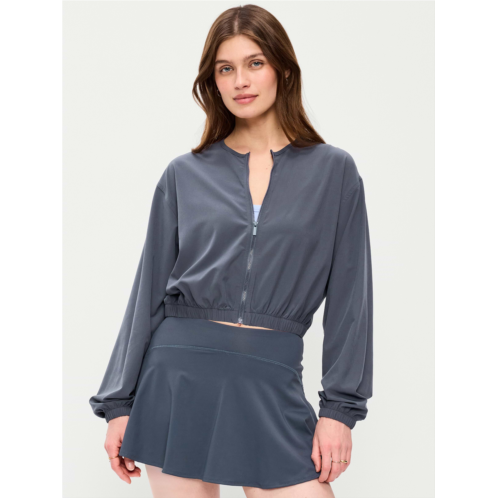 OldNavy Zip-Front Cropped Tennis Jacket
