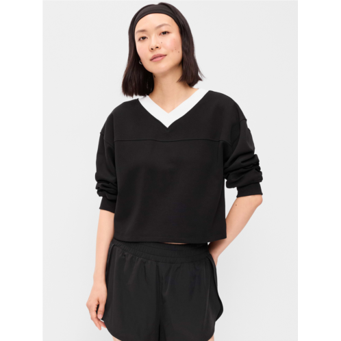 OldNavy Dynamic Fleece Oversized Cropped Sweatshirt