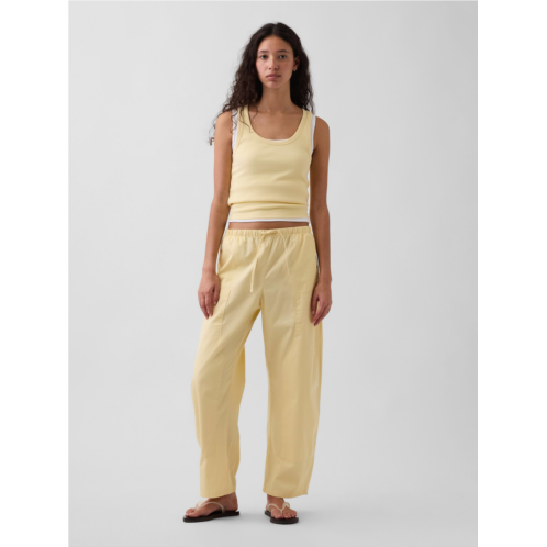 Gap Poplin Easy Double-Knee Barrel Pants