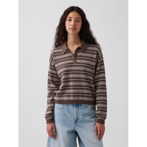 Gap 100% Cotton Relaxed Polo Sweater
