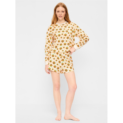 OldNavy Halloween Pajama T-Shirt and Shorts Set for Women