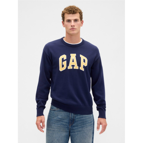 Relaxed Gap Logo Intarsia Sweater
