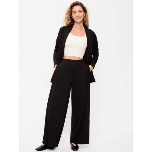 OldNavy High-Waisted Bounce Lite Drapey Wide-Leg Sweatpants