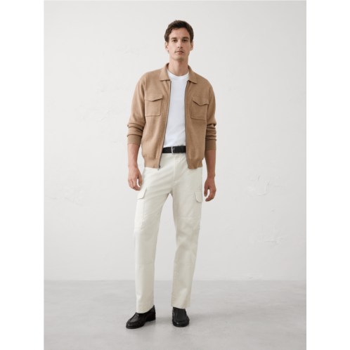 bananarepublic Chest-Pocket Zip Sweater Jacket
