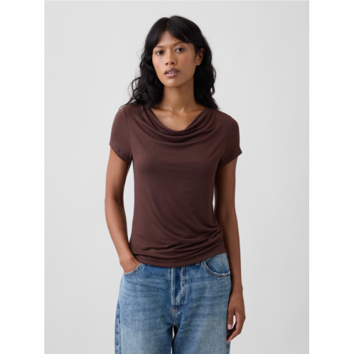 Gap Stretch Jersey Cowl-Neck Top