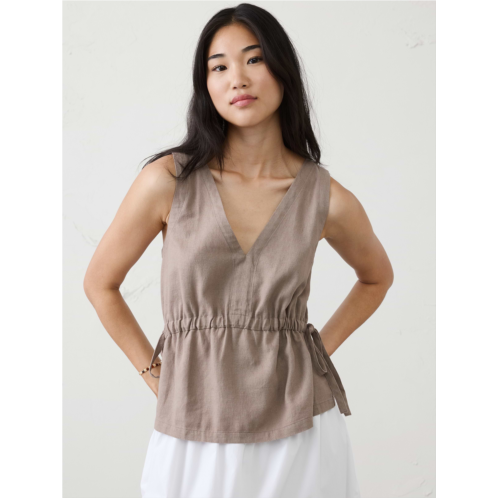 bananarepublic Linen-Blend Side-Ties Top