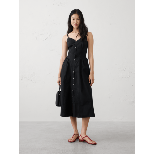 bananarepublic Shirred-Hip Midi Dress