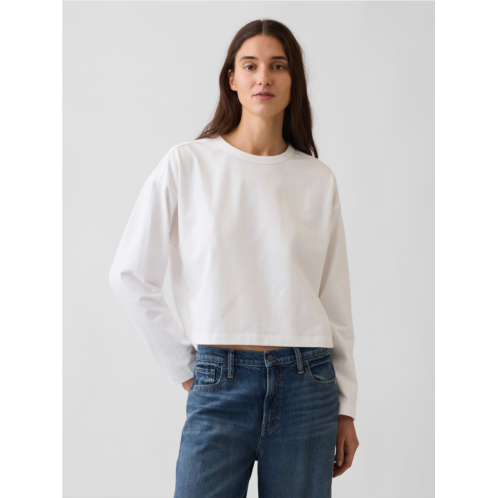 Gap Knit Oversized Crop T-Shirt