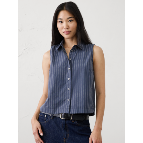 bananarepublic Collared Cropped Shirt