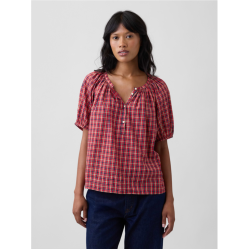 Gap Oversized Puff Sleeve Top
