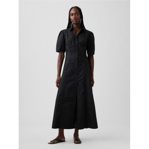 Gap Barrel-Sleeve Maxi Shirtdress