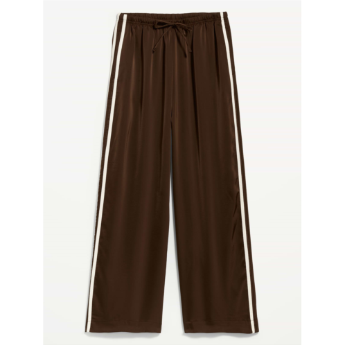 OldNavy High-Waisted Satin Track Pants